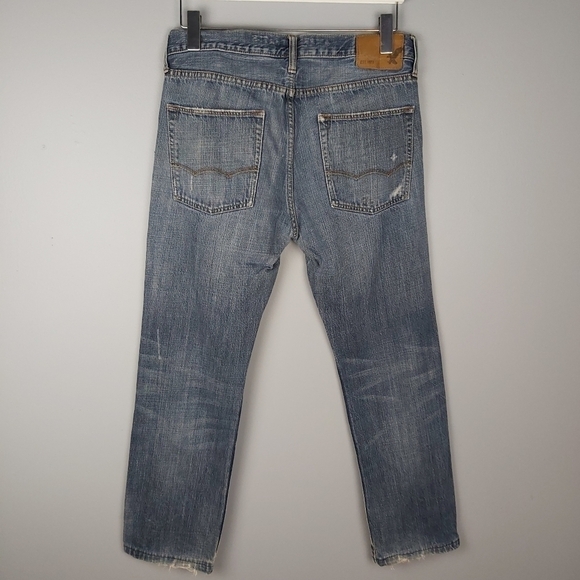 𝅺📣2/40$📣 AMERICAN EAGLE slim straight men's distress jeans size 31 - Picture 7 of 10